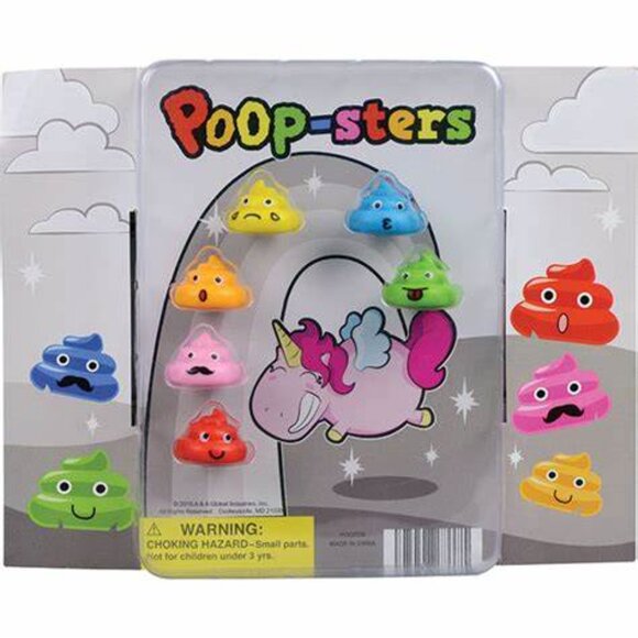 Poop Emoji Toy Figures Poopsters Figurines Set of 14 Poop Figures - Picture 2 of 3